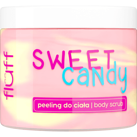 Fluff Peeling do ciała o zapachu słodkich cukierków, 160 ml