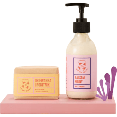 Zestaw Polny - Balsam Polny + Mydło Dziewanna Rokitnik Mydlarnia Cztery Szpaki