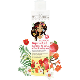 Maternatura Regenerujący szampon do włosów po długiej ekspozycji na słońce - Kwiat granatu, 250 ml