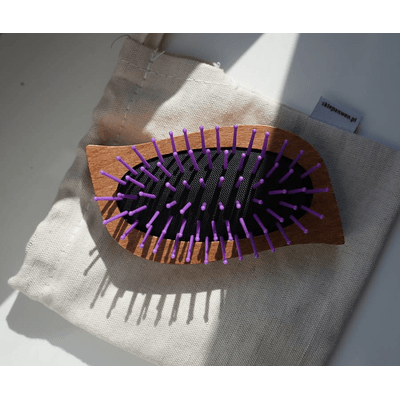 Szczotka drewniana MINI - Travel Hair Brush Anwen