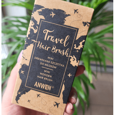 Szczotka drewniana MINI - Travel Hair Brush Anwen