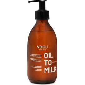 Veoli Botanica OIL TO MILK nawilżająco - transformujący olejek myjący z ekstraktem z imbiru i witaminą E, 290 ml