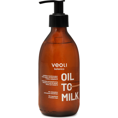 OIL TO MILK nawilżająco - transformujący olejek myjący z ekstraktem z imbiru i witaminą E Veoli Botanica