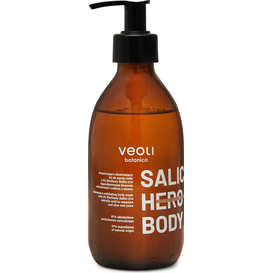 Veoli Botanica SALIC HERO BODY oczyszczająco-złuszczający żel do mycia ciała z kwasem salicylowym i sokiem z aloesu, 280 ml