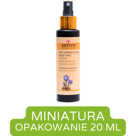 Sattva Ayurveda Miniatura - Wcierka wzmacniająca do skóry głowy - Szafran i cynamon - 20 ml