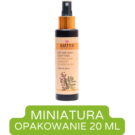 Sattva Ayurveda Miniatura - Wcierka nadająca blasku i miękkości włosom - Henna i amla - 20 ml