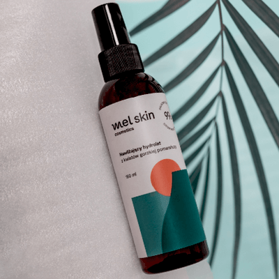 Nawilżający hydrolat z kwiatów gorzkiej pomarańczy do twarzy, włosów i ciała Mel Skin