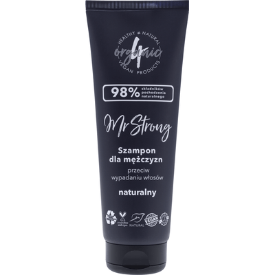 Naturalny szampon do włosów wypadających dla mężczyzn z witaminą e mr strong 4organic 4organic