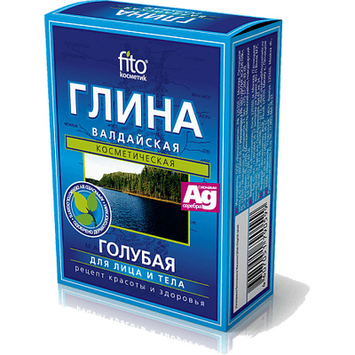 Błękitna glinka wałdajska ze srebrem Fitocosmetic Błękitna glinka wałdajska ze srebrem Fitocosmetic