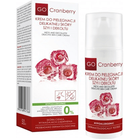 GoCranberry Krem do pielęgnacji delikatnej skóry szyi i dekoltu, 50 ml