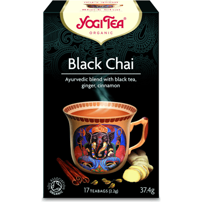 Herbata czarna Black Chai z imbirem i cynamonem BIO Yogi Tea