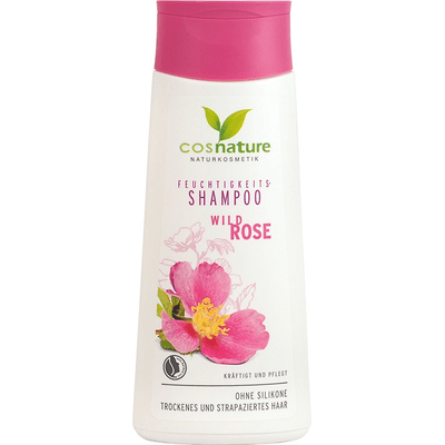 Naturalny nawilżający szampon do włosów z dziką różą Cosnature