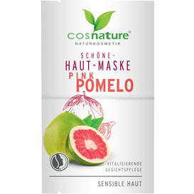 Cosnature Naturalna upiększająca maska do twarzy z różowym pomelo, 2 szt.