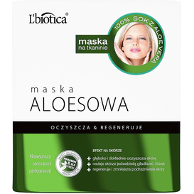 Lbiotica Maska aloesowa - Oczyszcza i regeneruje, 23 ml