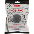 Naturalna gąbka konjac do mycia twarzy z węglem z bambusa