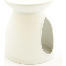 Kringle Candle Kominek do wosków: Porcelanowy gładki (biały)