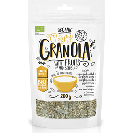 Diet Food Bio granola z owocami - Granola with Fruits (data ważności: 28.12.2022), 200 g