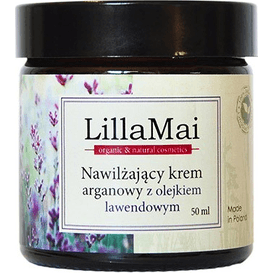 LillaMai Nawilżający krem arganowy z olejkiem lawendowym, 50 ml