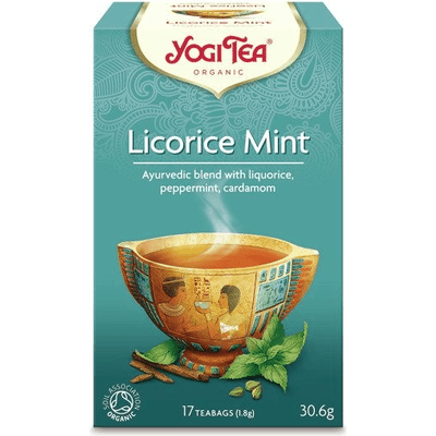 Herbata korzenna - Lukrecja z miętą - Licorice mint BIO Yogi Tea