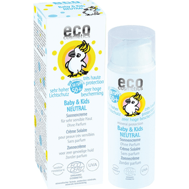 Eco Cosmetics SPF 50+ krem na słońce dla dzieci i niemowląt bezzapachowy - Neutral, 50 ml