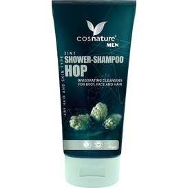 Cosnature Naturalny szampon i żel do twarzy i ciała z wyciągiem z szyszek chmielu 3w1, 200 ml