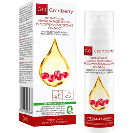 GoCranberry Intensywnie nawilżające serum przeciwzmarszczkowe na noc, 30 ml