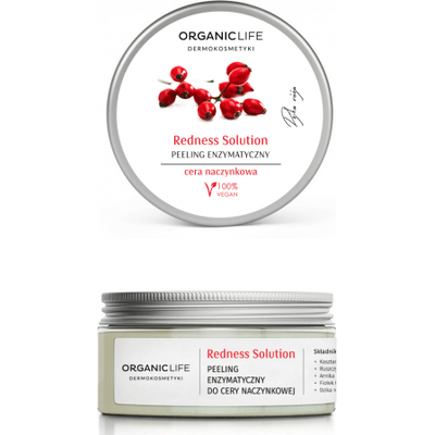 Peeling enzymatyczny do cery naczynkowej - Redness Sollution Organic Life