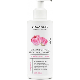 Organic Life Przeciwzmarszczkowy balsam do mycia i demakijażu twarzy - Collagen Lift, 200 g