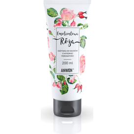 Anwen Odżywka do włosów o wysokiej porowatości - Emolientowa Róża, 200 ml
