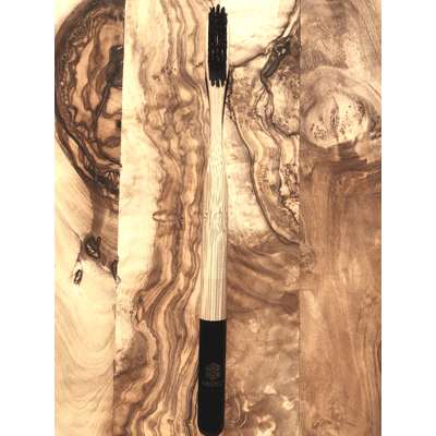 Bambusowa szczoteczka do zębów - czarna Nested