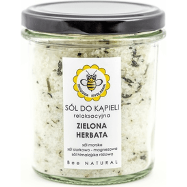 Miodowa Mydlarnia Sól do kąpieli - Zielona herbata, 350 g