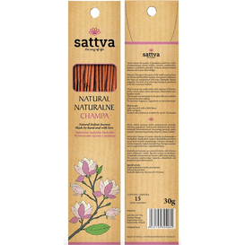 Sattva Ayurveda Naturalne indyjskie kadzidła - Champa, 15 x 2 g szt.