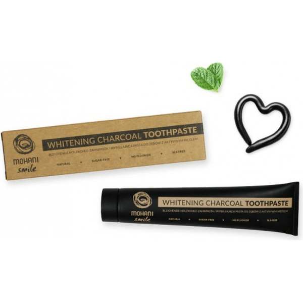 Wybielająca czarna pasta do zębów z węglem aktywnym – Mohani Smile